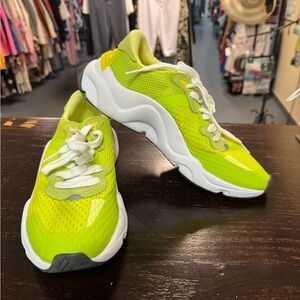 Sorel Lime Green and White Sneakers